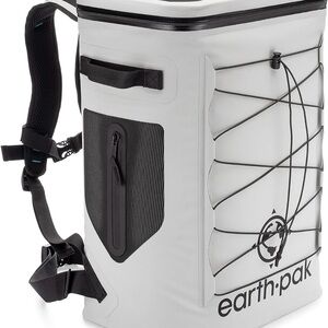 Earth-Pak Gray and Black Backpack